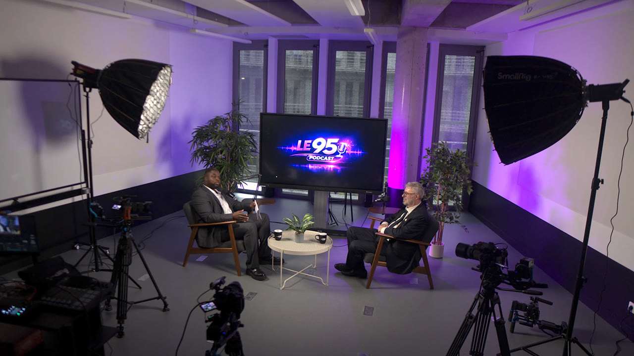Plateau de tournage du 95 Podcast
