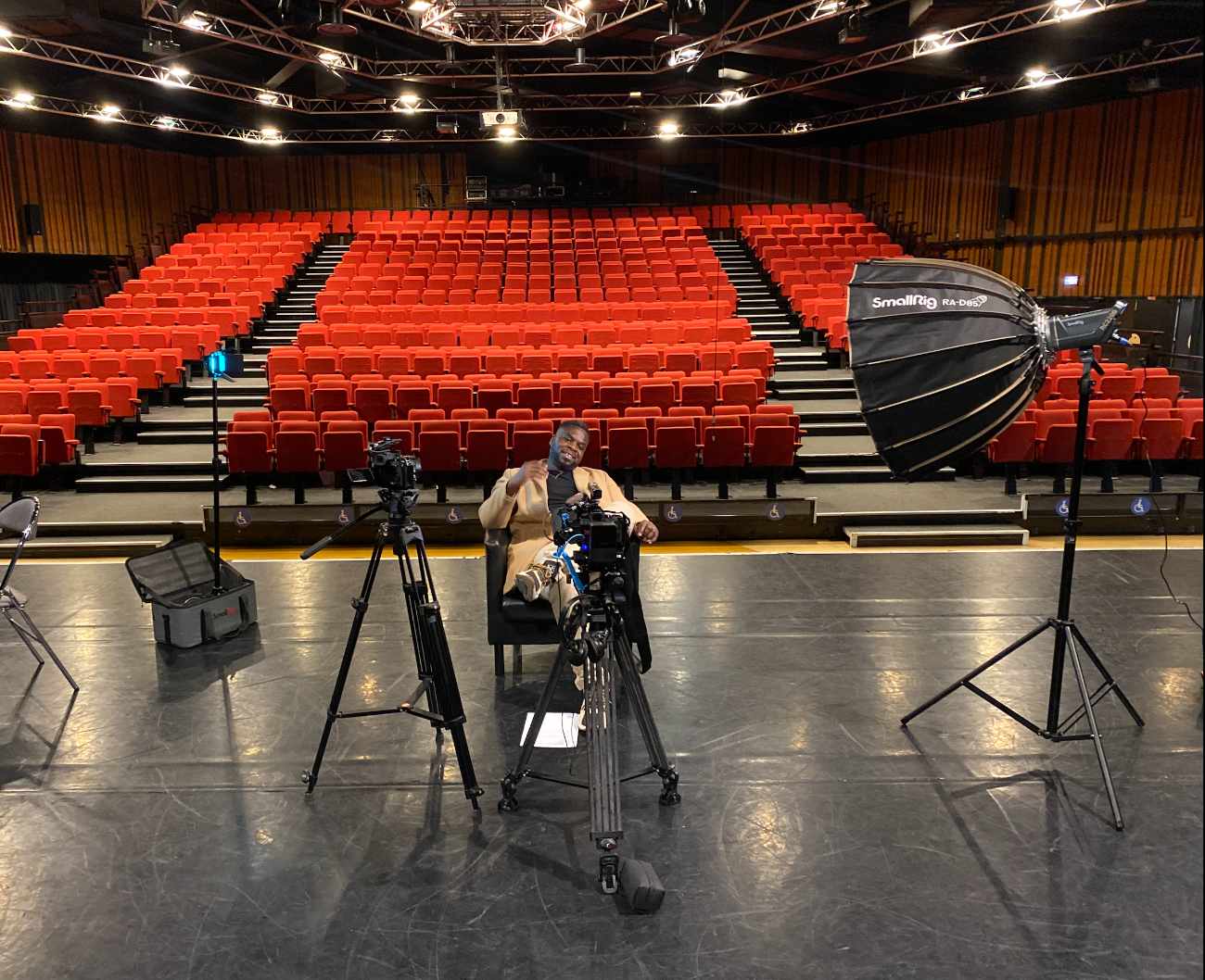 Installation lumière en salle de spectacle